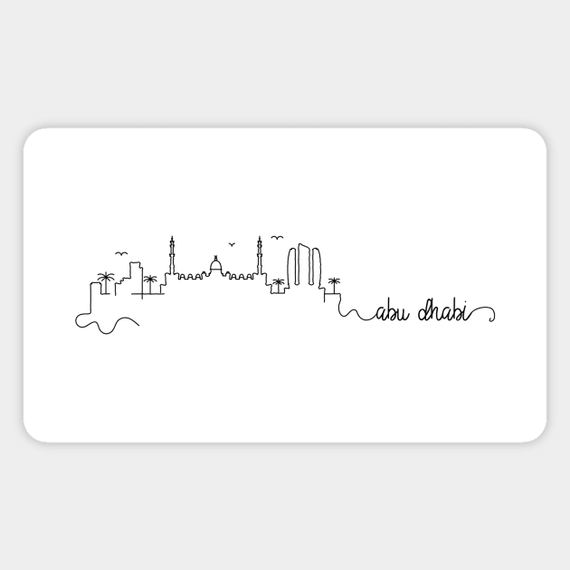 Abu Dhabi City Signature Magnet by kursatunsal